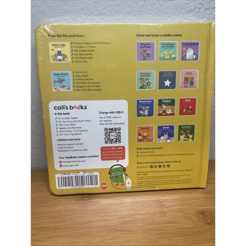 I'M a Little Teapot Music Book for Toddlers 1-3 Years Old - Food Musical Books, - Picture 2 of 5